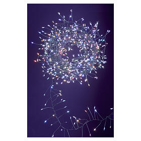 Guirlande lumineuse grappes multicolores 3 m 360 NANOLEDs