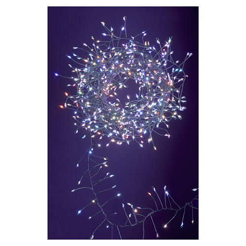 Guirlande lumineuse grappes multicolores 3 m 360 NANOLEDs 1