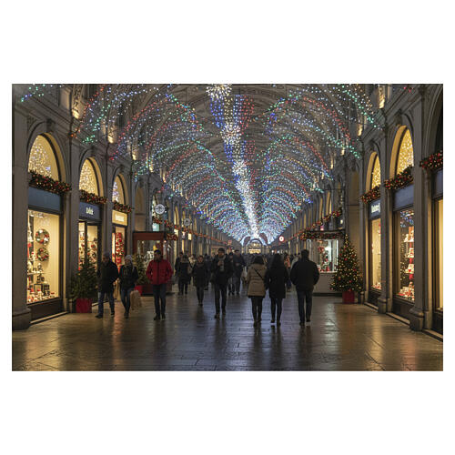 Corrente luminosa cluster 3000 MICROLEDs 8 jogos de luzes multicoloridas 60 m 3