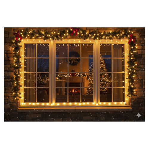 Corrente luminosa 180 LEDs opacos com mudança de cor 9 m 2