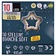 Catena stelline bianche soft 10LED luce calda chiara 1,4mt  s7