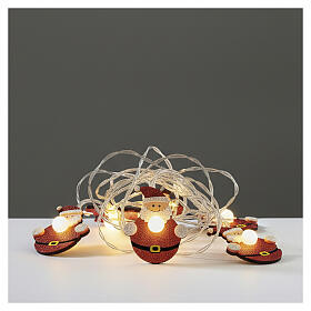 Christmas LED lights with Santa Claus, 10 LEDs, 55 in