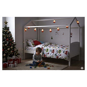 Christmas LED lights with Santa Claus, 10 LEDs, 55 in