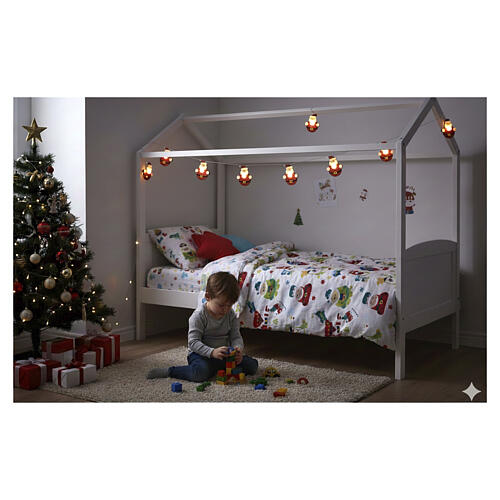 Cadena luminosa Papá Noel 10 LED 1,40 m 2