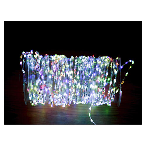 Corrente luminosa 600 NANOLEDs RGB com controle remoto 10 metros 1