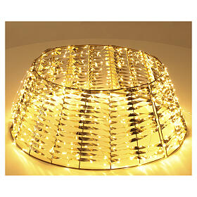 Housse pour base de sapin en or 600 NANOLEDs diamètre 50-70x30 cm