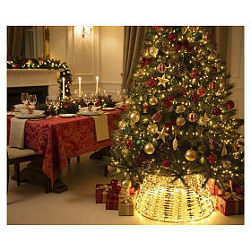 Copri base per albero oro 600 NANOLED D 50-70x30cm
