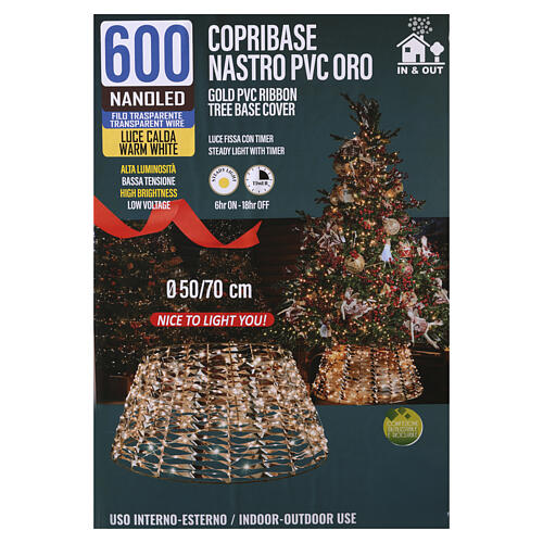 Tampa base para árvore de ouro 600 NANOLEDs D 50-70x30cm 3