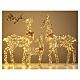 Family of reindeers with gold ribbon, 40x80 in s1