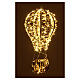 Hot air balloon of 16 in, gold ribbon with 210 NANOLEDs s5