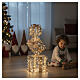 Set of 3 Christmas gift boxes with golden ribbon 300 NANOLEDs, 76x25cm s1