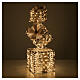 Set of 3 Christmas gift boxes with golden ribbon 300 NANOLEDs, 76x25cm s2