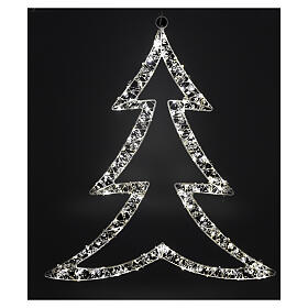 Warm light Christmas tree with 200 NANOLED balls, 22x20 in