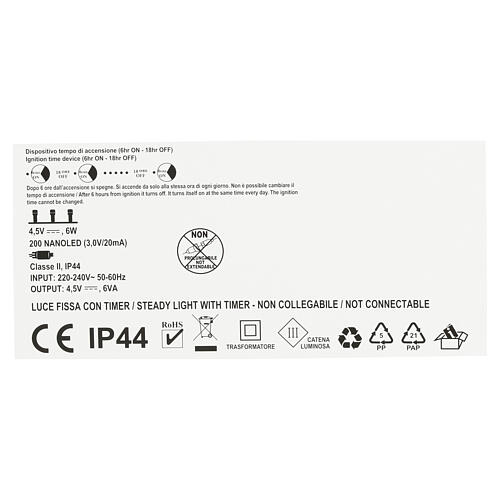 Warm light Christmas tree with 200 NANOLED balls, 22x20 in 5