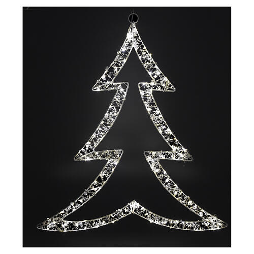 Árbol de navidad luces cálidas y esferas 200 NANOLED 55x50cm 2