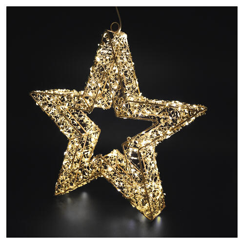Stella 3D con 400 NANOLED luce calda 40cm  2