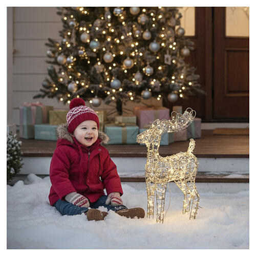 Reindeer with 200 NANOLED balls, 16x4x10 in 3