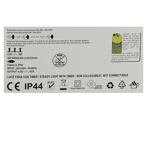 Reno con esferas 200 NANOLED 40x10x25cm 7