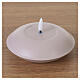 5-inch diameter LED sand metal candle with wax effect s4