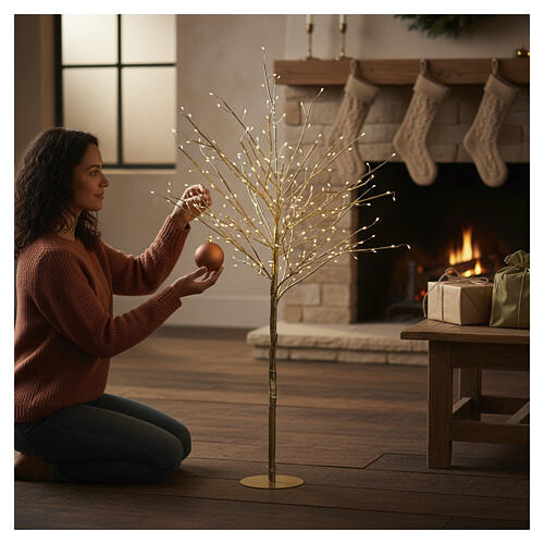 Lichterbaum goldfarben, 96 Nano-LED, 60 cm 3