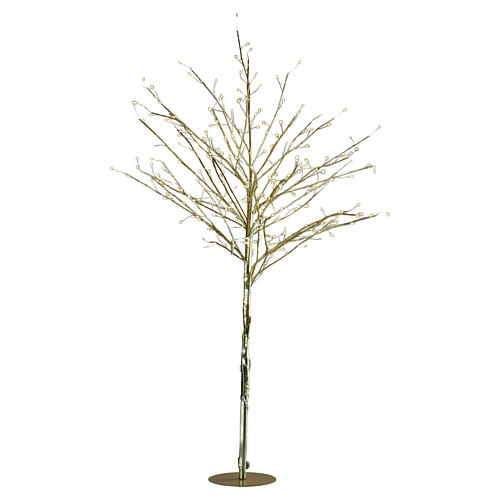 Albero dorato luminoso 96 NANOLED luca calda 60cm 4
