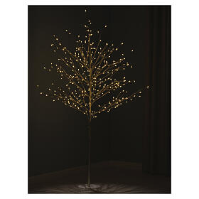 Luminous tree with gold decorations, 35 in, 240 NANOLEDs