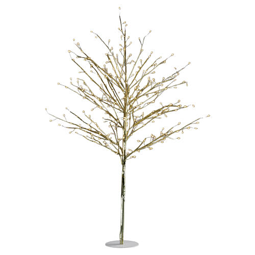 Lighted tree with gold decorations 90cm NANOLED 240 4