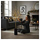 Lighted tree with gold decorations 90cm NANOLED 240 s1