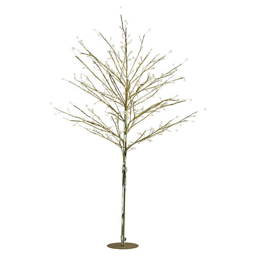 Albero 336 NANOLED luminoso dorato 120cm 4