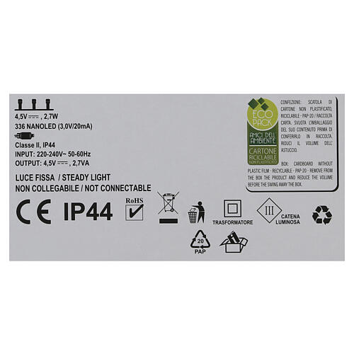 Árvore luminosa dourada 336 NANOLEDs 120 cm 6