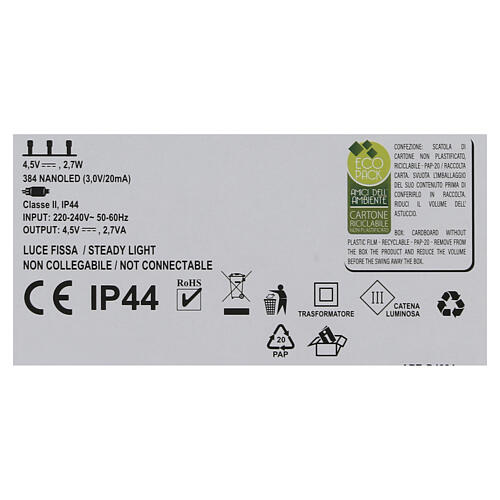 Árvore decorativa luminosa com fita dourada luz quente 150 cm 6