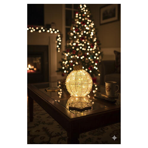 Sphère irisée à lumière fixe 20 cm 50 nanoLEDs 2