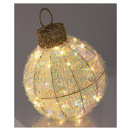 Sphère irisée à lumière fixe 20 cm 50 nanoLEDs 3