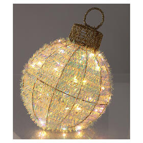 Esfera iridescente de luz fixa 20 cm 50 nanoLEDs