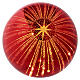 Red glass sphere with 15 NANOLEDs, 5 in s4