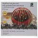 Red Glass Sphere with 15 NanoLEDs 12cm s3