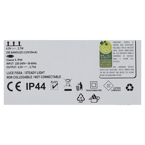 Árvore efeito de madeira com luz fixa quente 90 cm 6