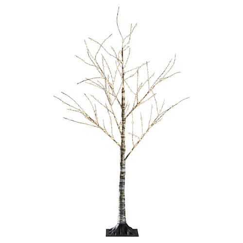 Albero tronco legno luminoso 120cm bianco caldo 4