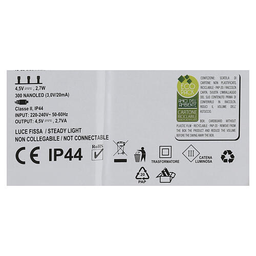 Albero tronco legno luminoso 120cm bianco caldo 6