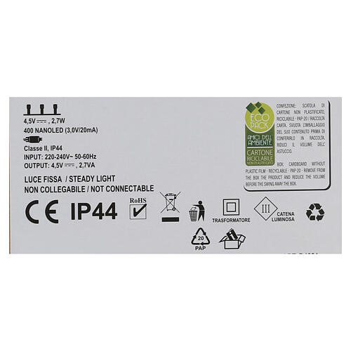 Wood effect Christmas tree with 400 NANOLEDs, 60 in 6