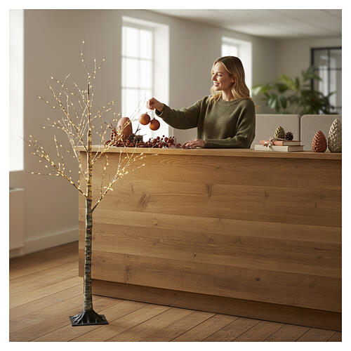 Albero natalizio effetto legno 150cm NANOLED 3