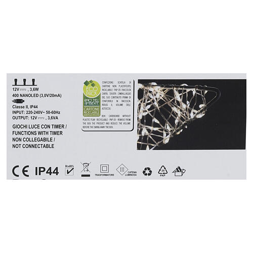 Estrella luces 400 NANOLED en 2D 30cm 6