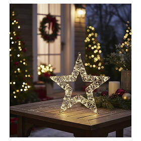 Figura luminosa estrella 2D de metal 800 NANOLED 55cm