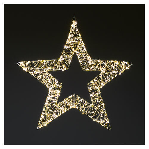 Figura luminosa estrella 2D de metal 800 NANOLED 55cm 2