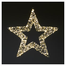 Étoile lumineuse 2D en métal 800 nanoLEDs 55 cm
