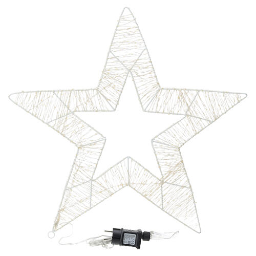 Gwiazda 2D - figura świetlna z metalu, 800 NANOLED, 55 cm 6