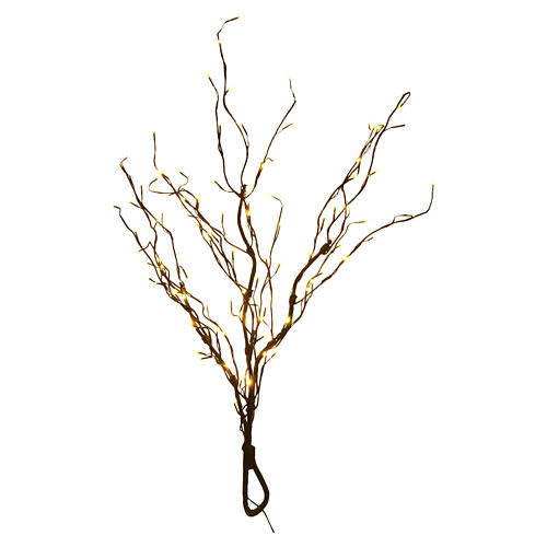 Branch with 96 NANOLEDs of warm fixed light, 40 in 6