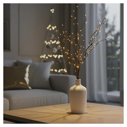 Branche à lumière fixe chaude 100 cm 96 nanoLEDs 3