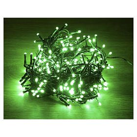 Christmas lights with 300 green LEDs, light plays