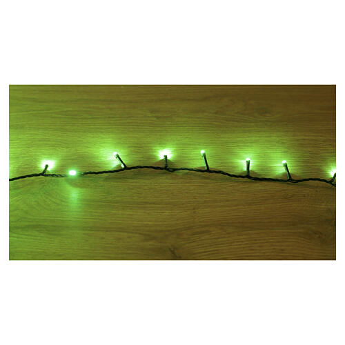 Christmas lights with 300 green LEDs, light plays 4